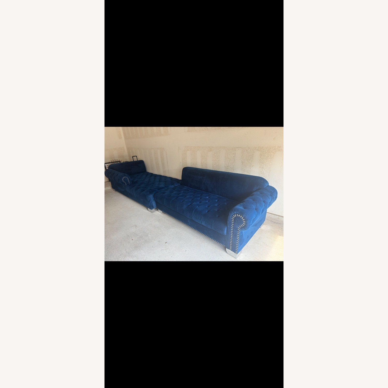 Bellini Home and Garden Blue Luxury Sofa  - image-1