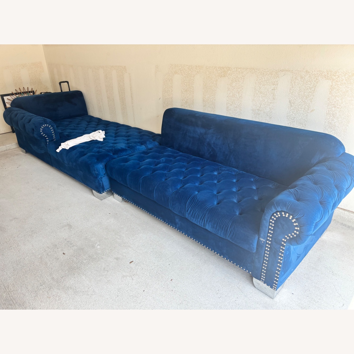 Bellini Home and Garden Blue Luxury Sofa  - image-2