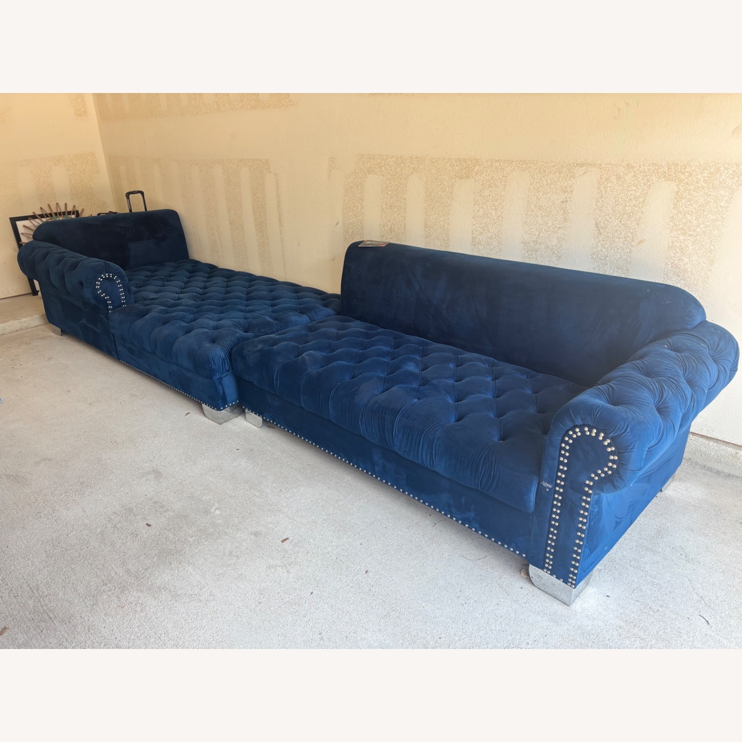 Bellini Home and Garden Blue Luxury Sofa  - image-3