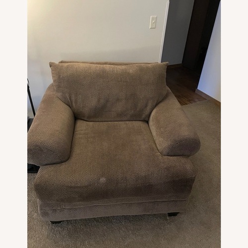 Used Dark Brown Chair and a Half for sale on AptDeco