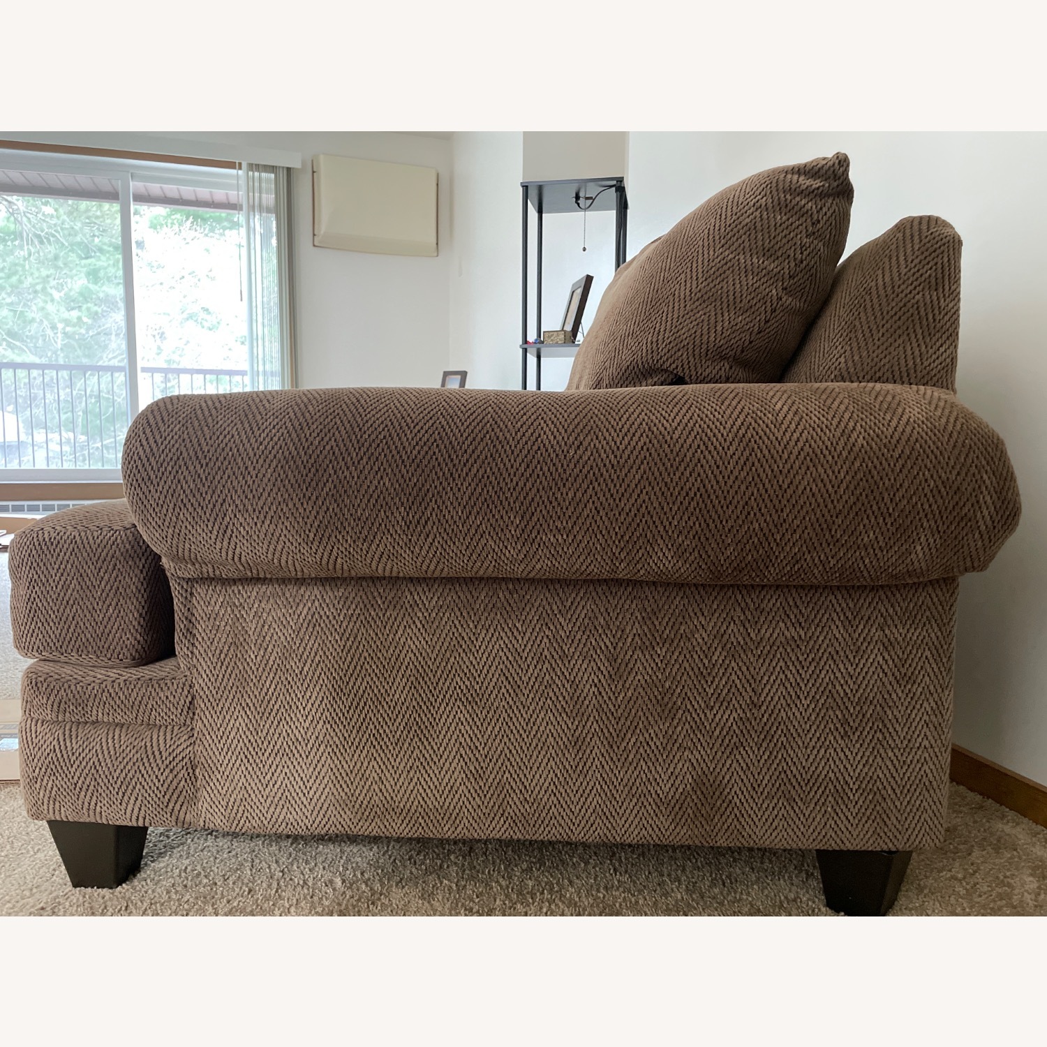 Dark Brown Chair and a Half - image-3