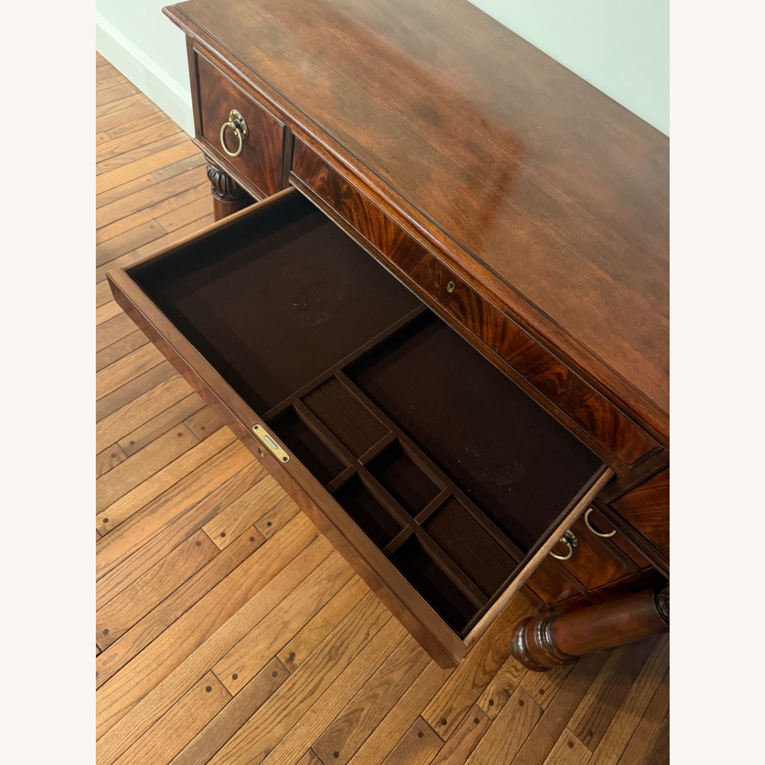 Henredon Dark Brown Wood Dresser - image-6