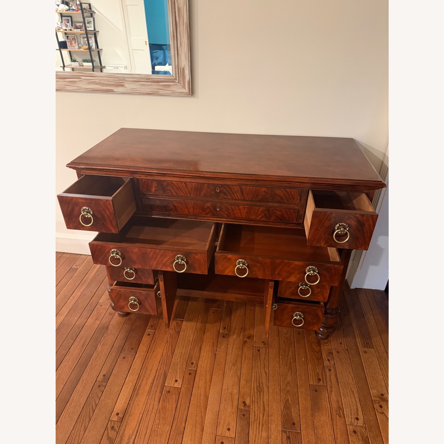 Henredon Dark Brown Wood Dresser - image-5