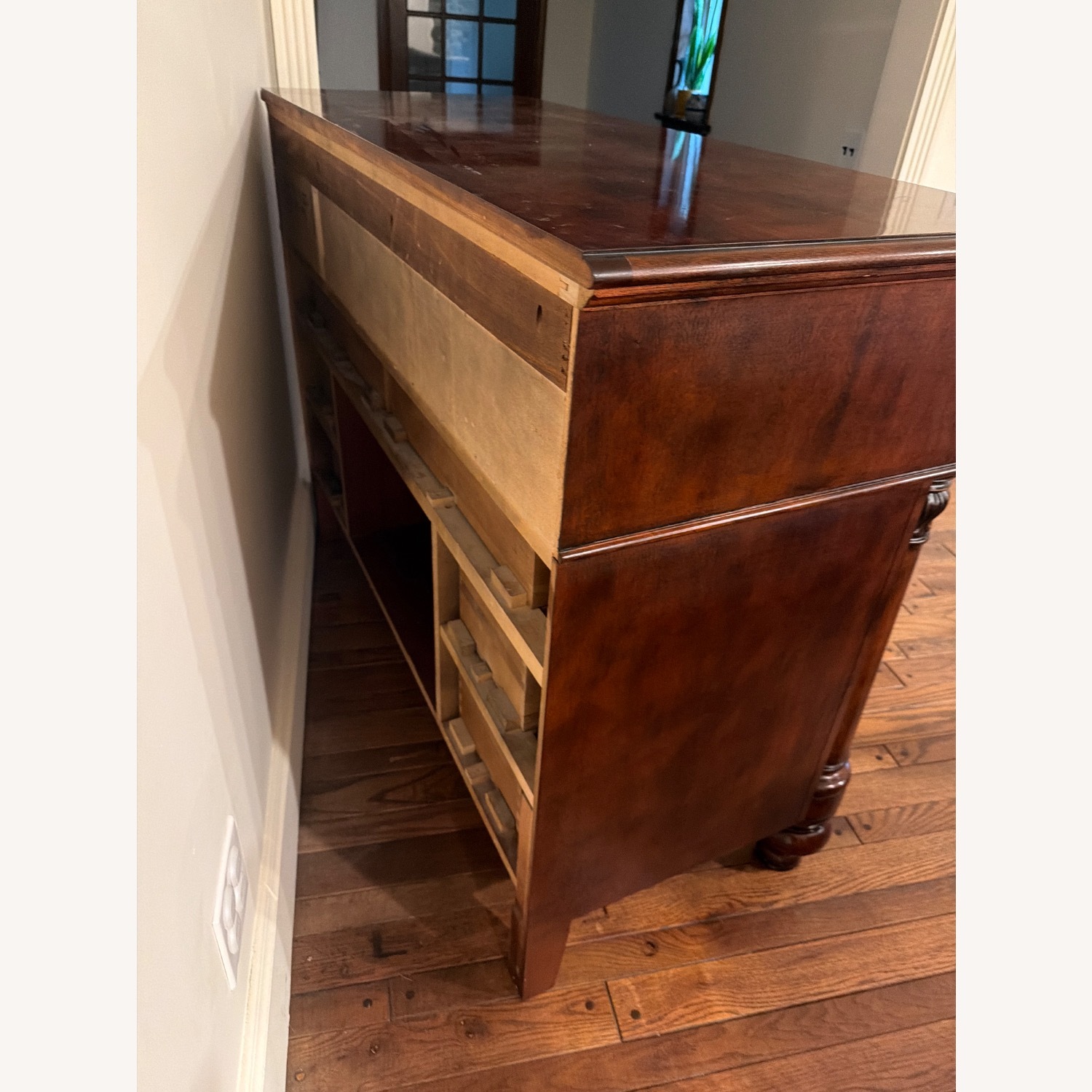 Henredon Dark Brown Wood Dresser - image-4