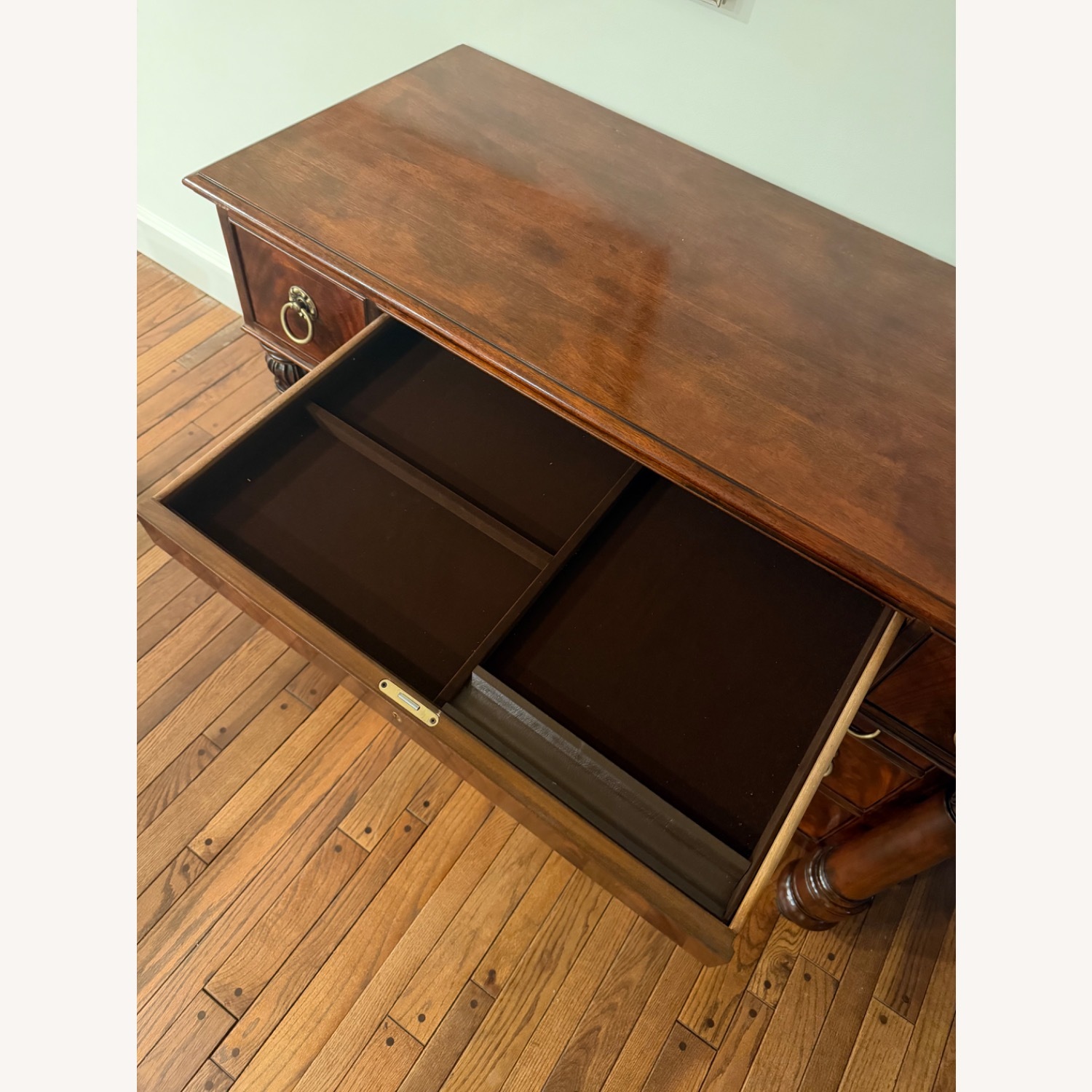 Henredon Dark Brown Wood Dresser - image-7