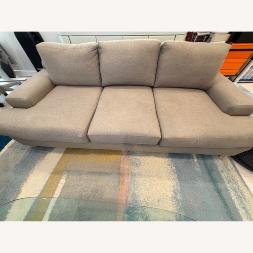 Used Mantle Furniture Burke Light Gray 3+ Seater Sofa for sale on AptDeco