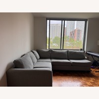 Raymour & Flanigan Daine Light Gray 3+ Piece Sectional