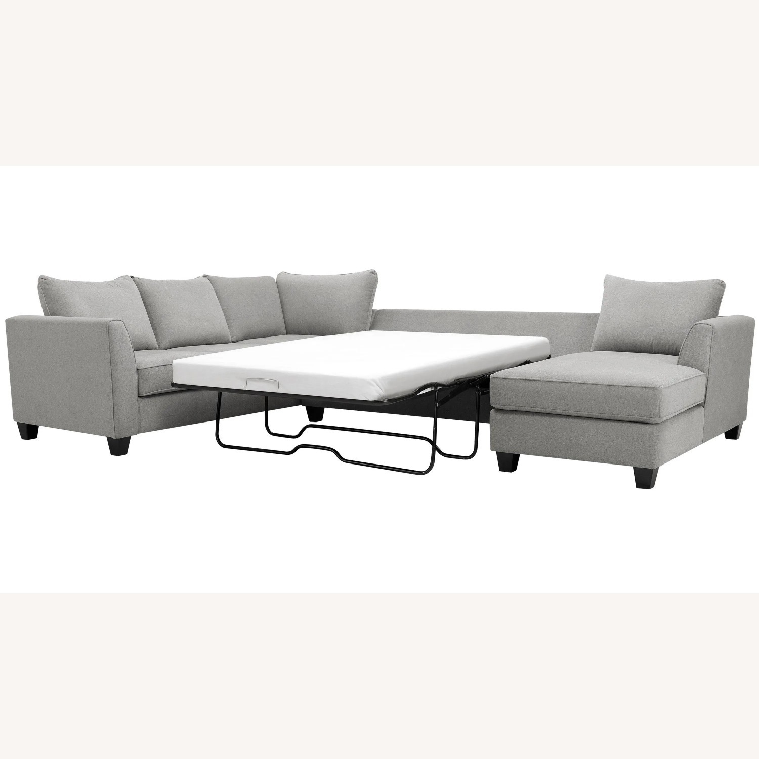 Raymour & Flanigan Daine Light Gray 3+ Piece Sectional - image-2