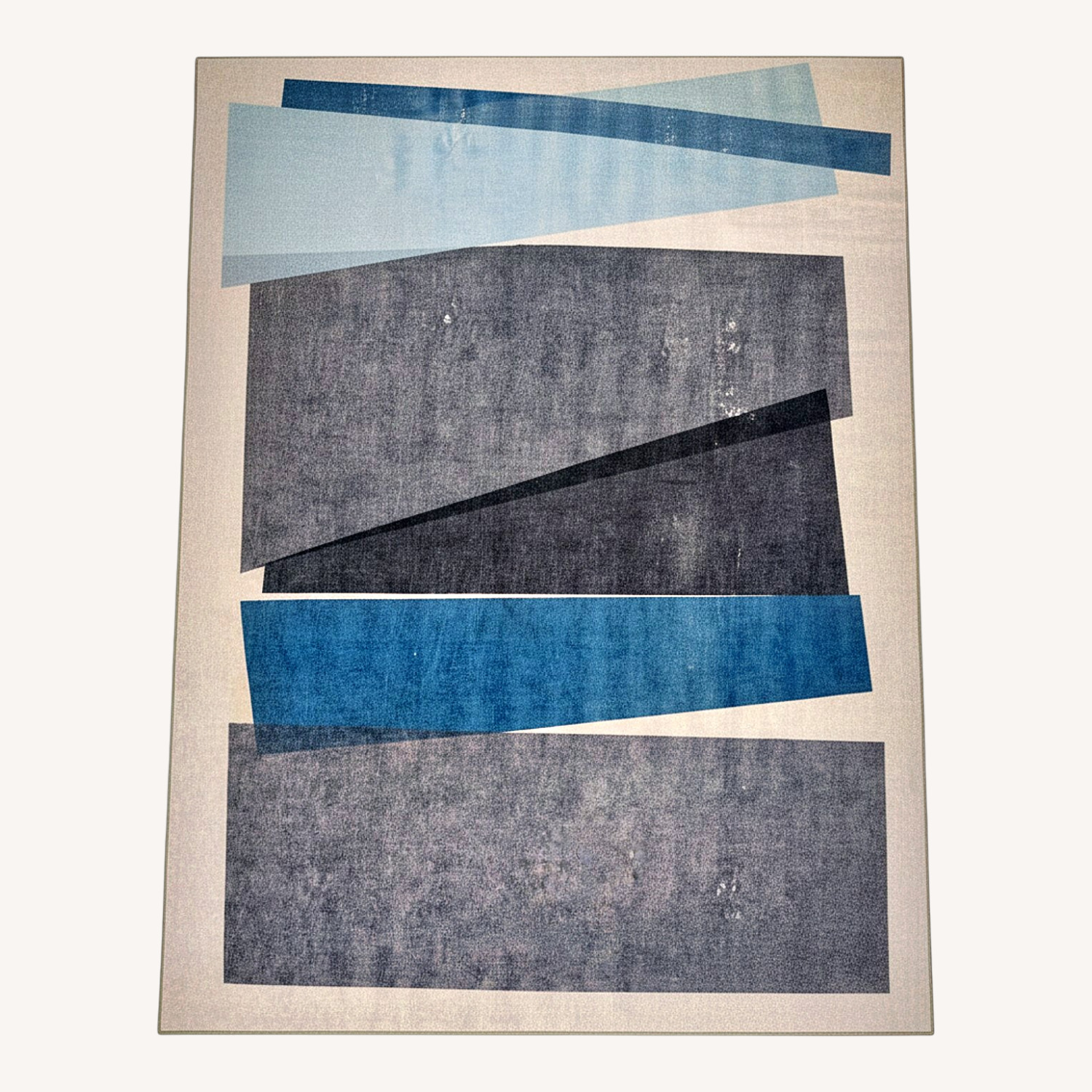 Ruggable 9x12 Mid-Century Blue Tufted Rug - image-0
