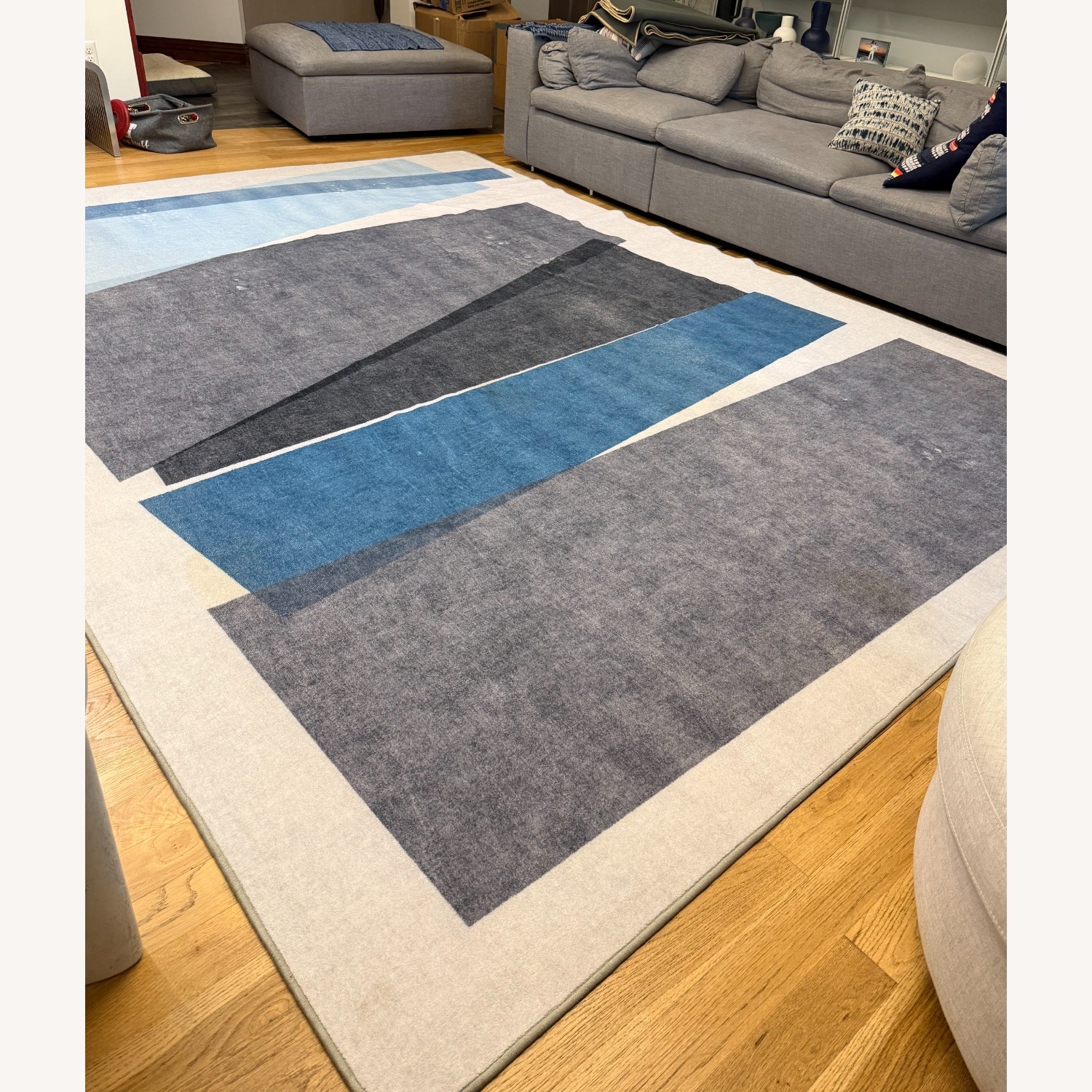 Ruggable 9x12 Mid-Century Blue Tufted Rug - image-2