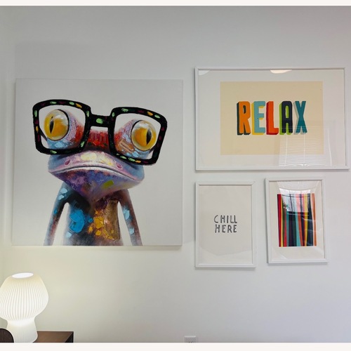 Used Colorful Frog Art + Kids’ Room Gallery Wall for sale on AptDeco