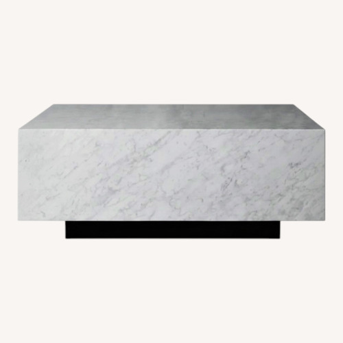 Used Arhaus Aviana Marble Rectangular Table  for sale on AptDeco