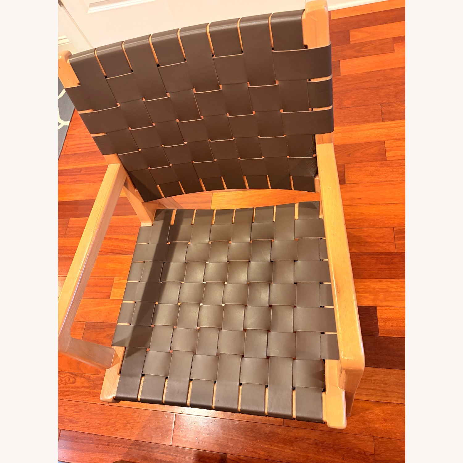 Crate & Barrel Natural Wood Dining Chairs - image-2