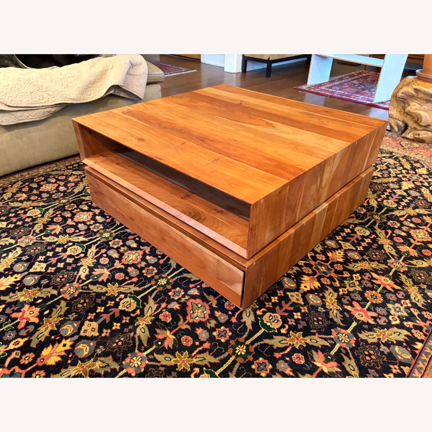 CB2 Natural Wood Coffee Table - image-3