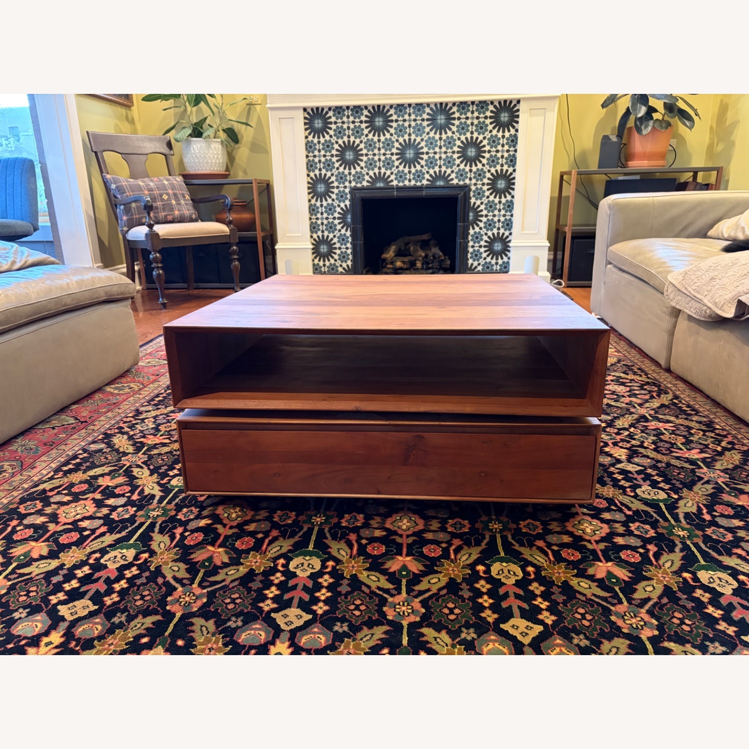 CB2 Natural Wood Coffee Table - image-1