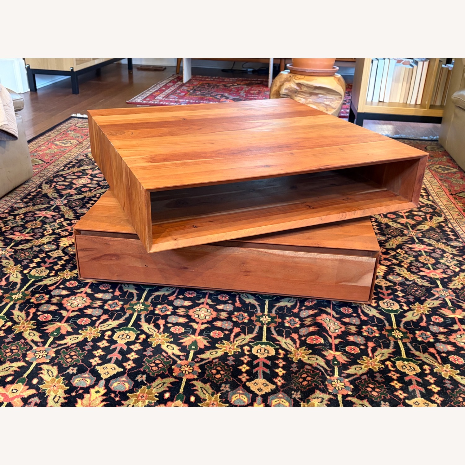 CB2 Natural Wood Coffee Table - image-5