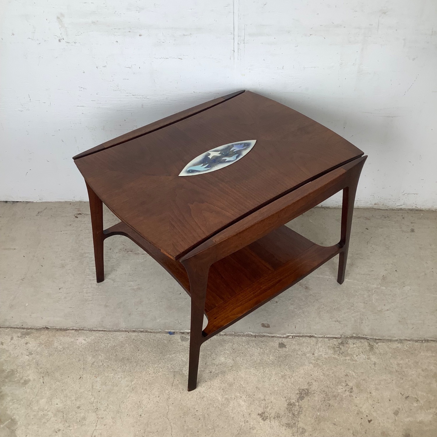 John Stuart Inc. Walnut End Table - image-1