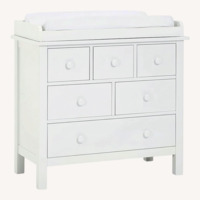 Pottery Barn Kids White Wood Dresser