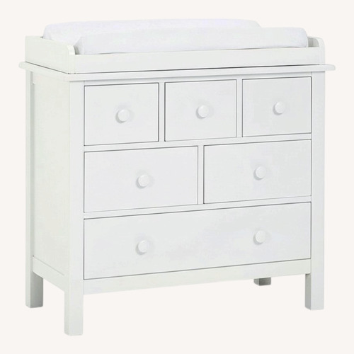 Used Pottery Barn Kids White Wood Dresser for sale on AptDeco