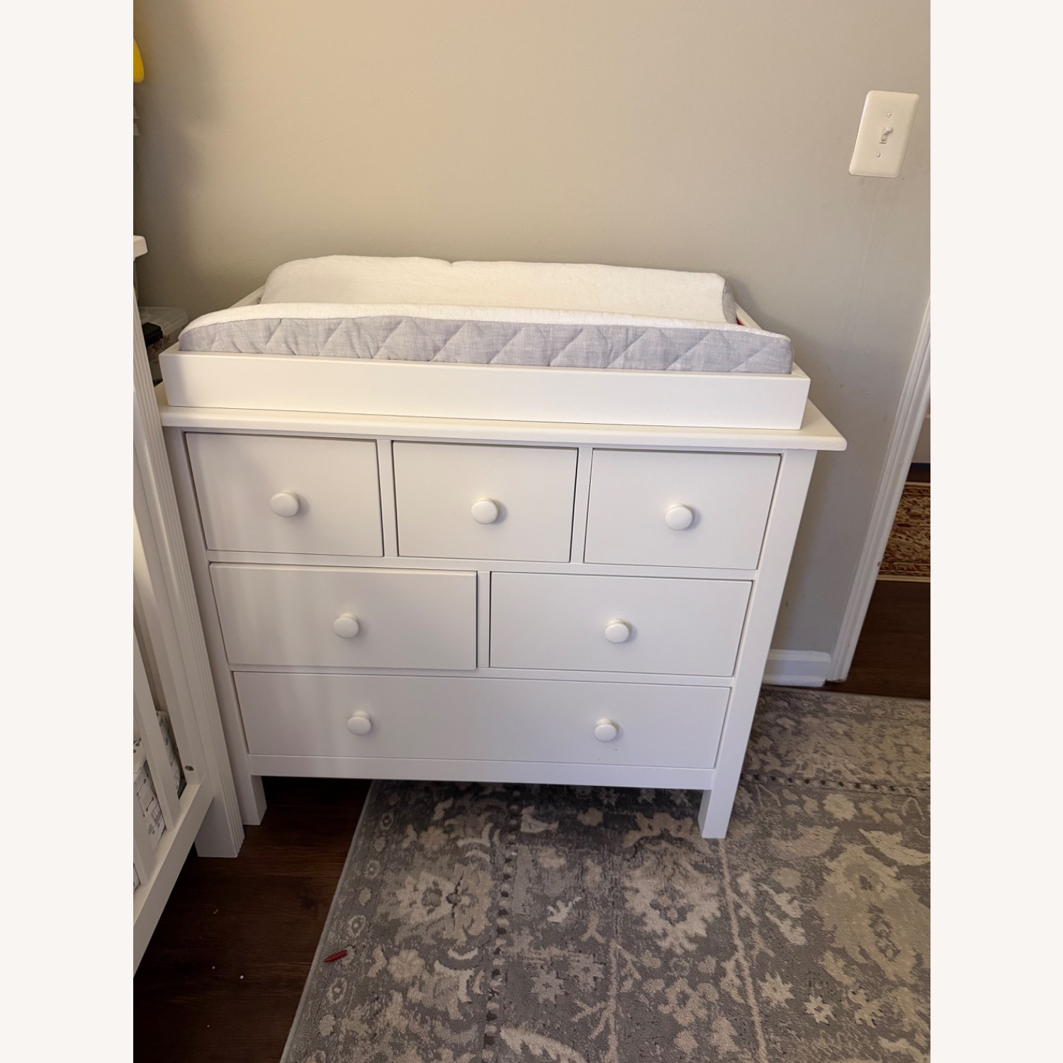 Pottery Barn Kids White Wood Dresser - image-1