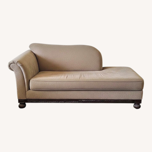 Used Ashley Furniture Light Brown Fabric Chaise Lounge for sale on AptDeco