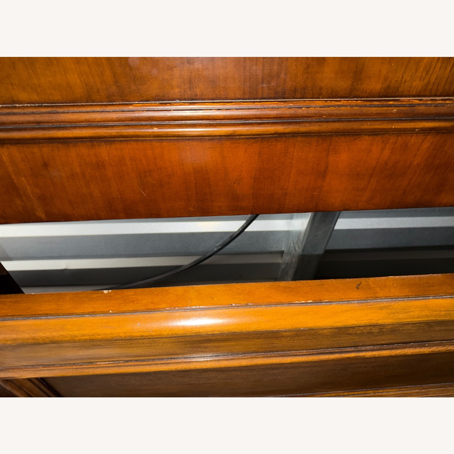 Ethan Allen Dark Brown Wood California King Bed - image-19