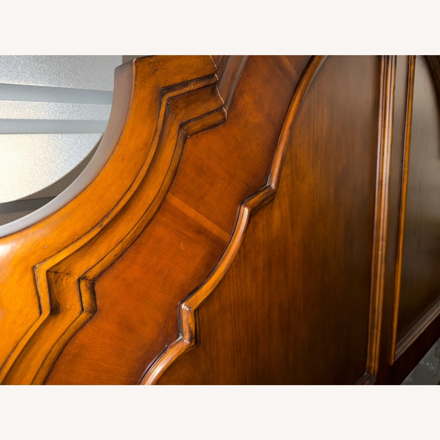 Ethan Allen Dark Brown Wood California King Bed - image-4