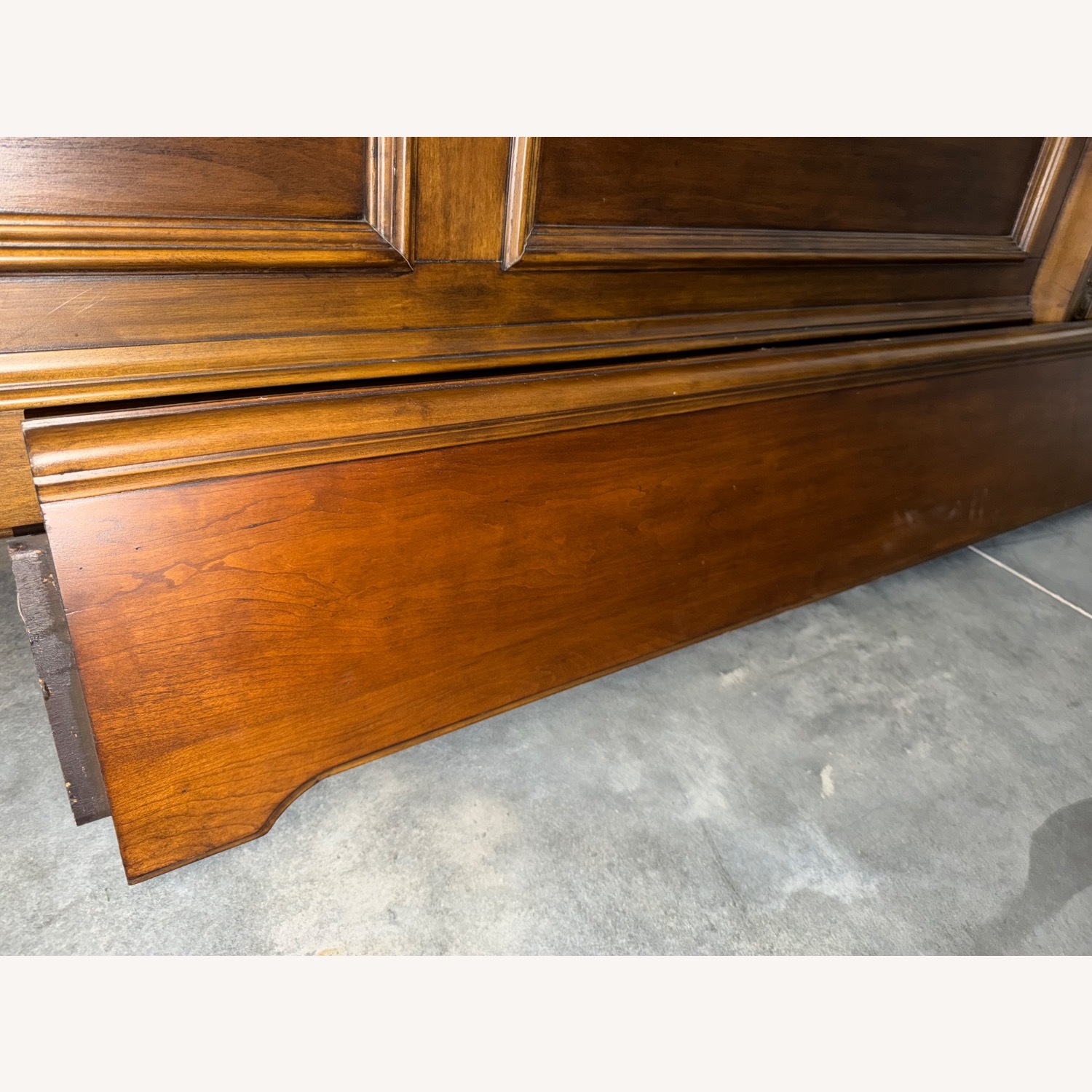 Ethan Allen Dark Brown Wood California King Bed - image-13