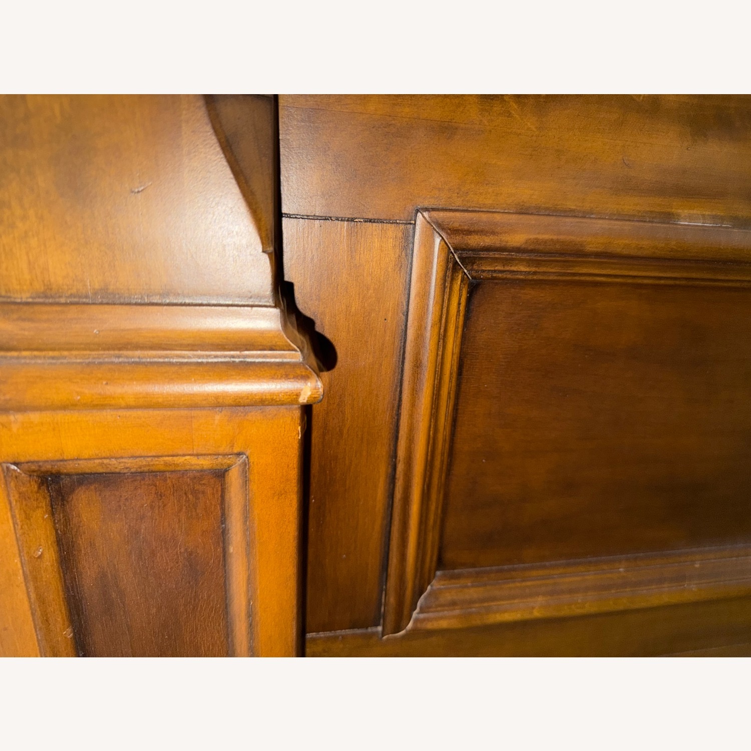 Ethan Allen Dark Brown Wood California King Bed - image-21