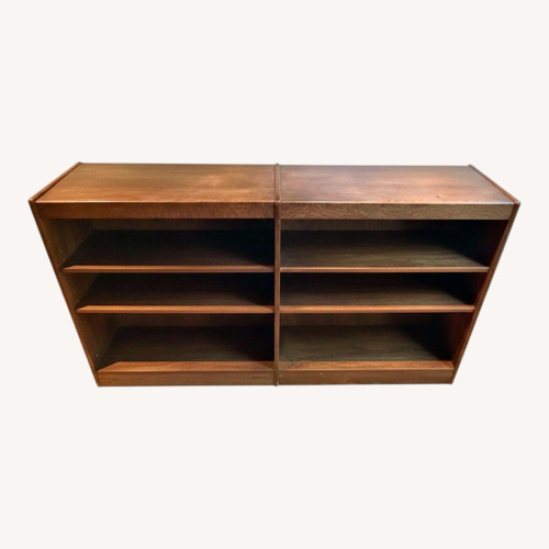 Used Vintage/Antique Library Dark Brown Bookcase for sale on AptDeco