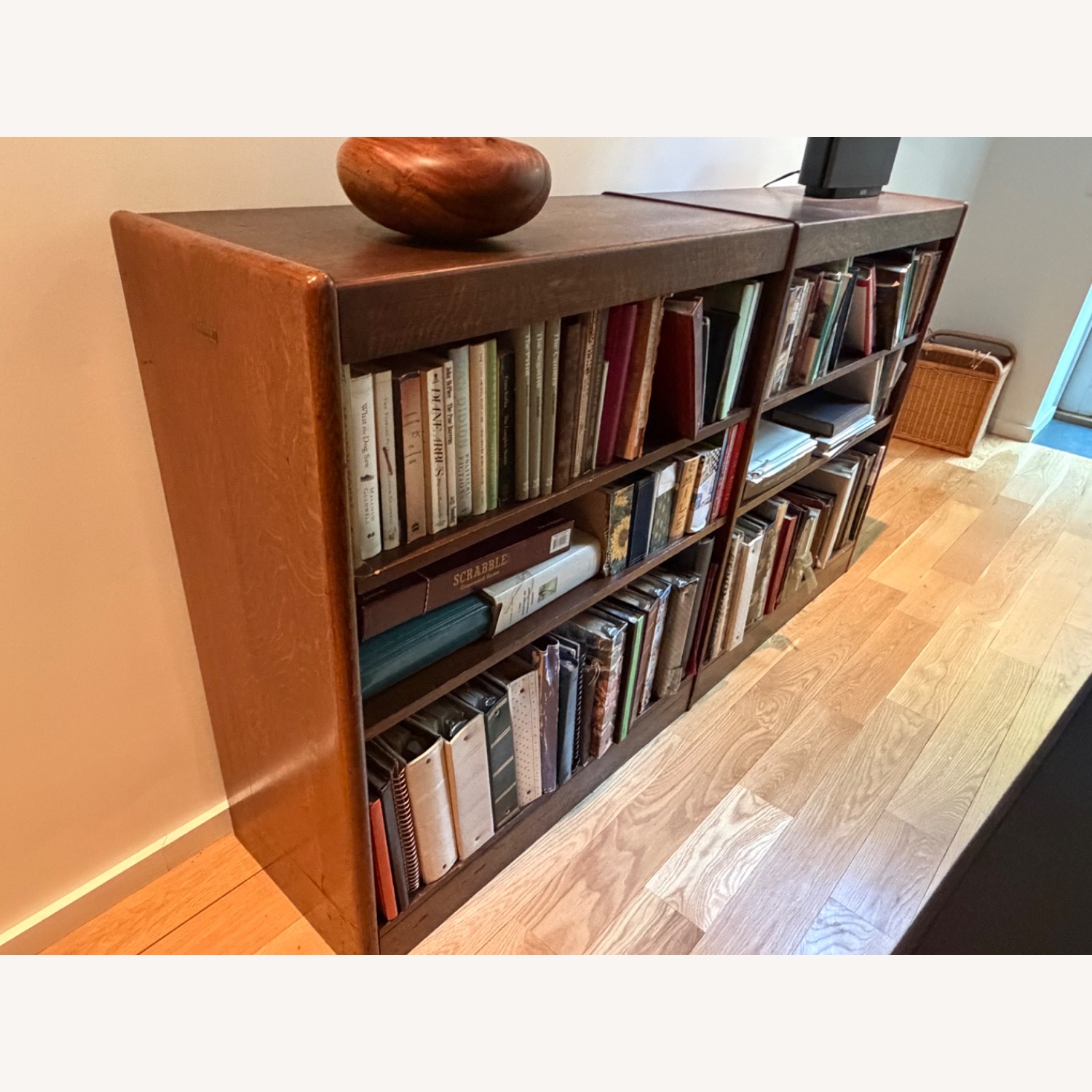 Vintage/Antique Library Dark Brown Bookcase - image-2