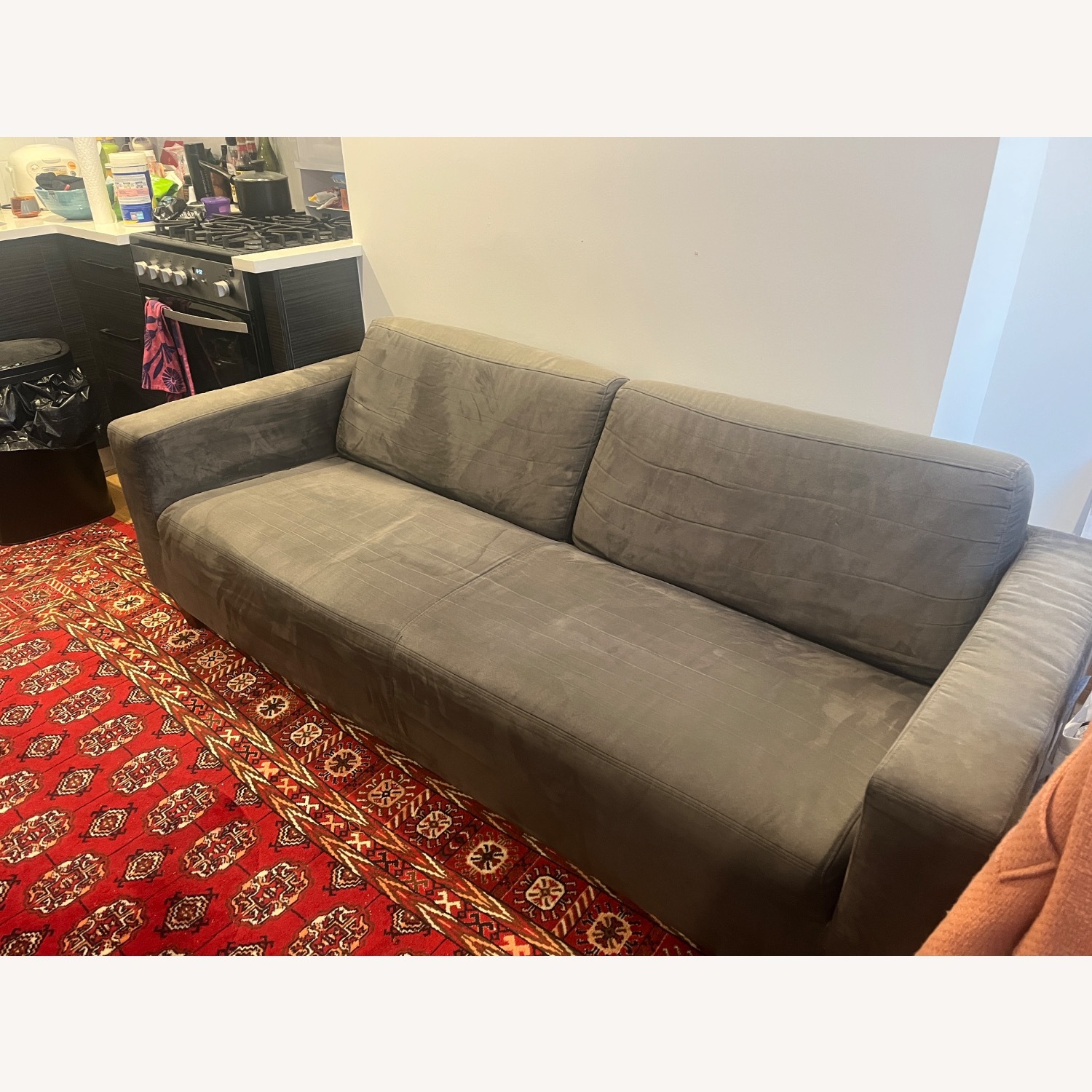 EQ3 Light Gray 2 Seater Sofa - image-2