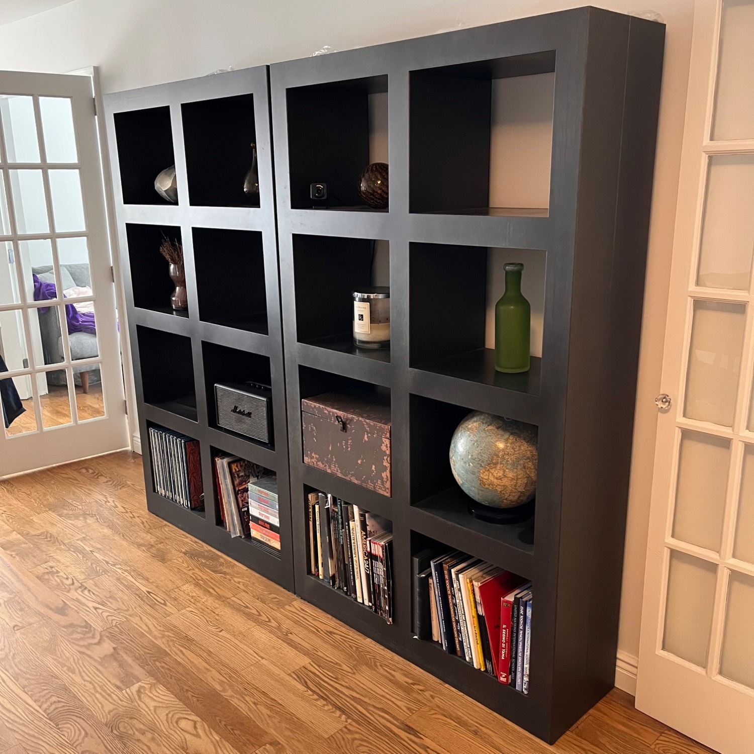 Crate & Barrel Shadow Box Bookcase (Set of 2) - image-3