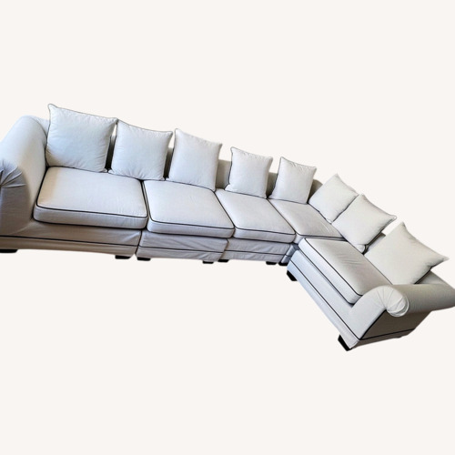 Used Taylor Made Custom RH-Style Deep Sectional Tailored Piping for sale on AptDeco