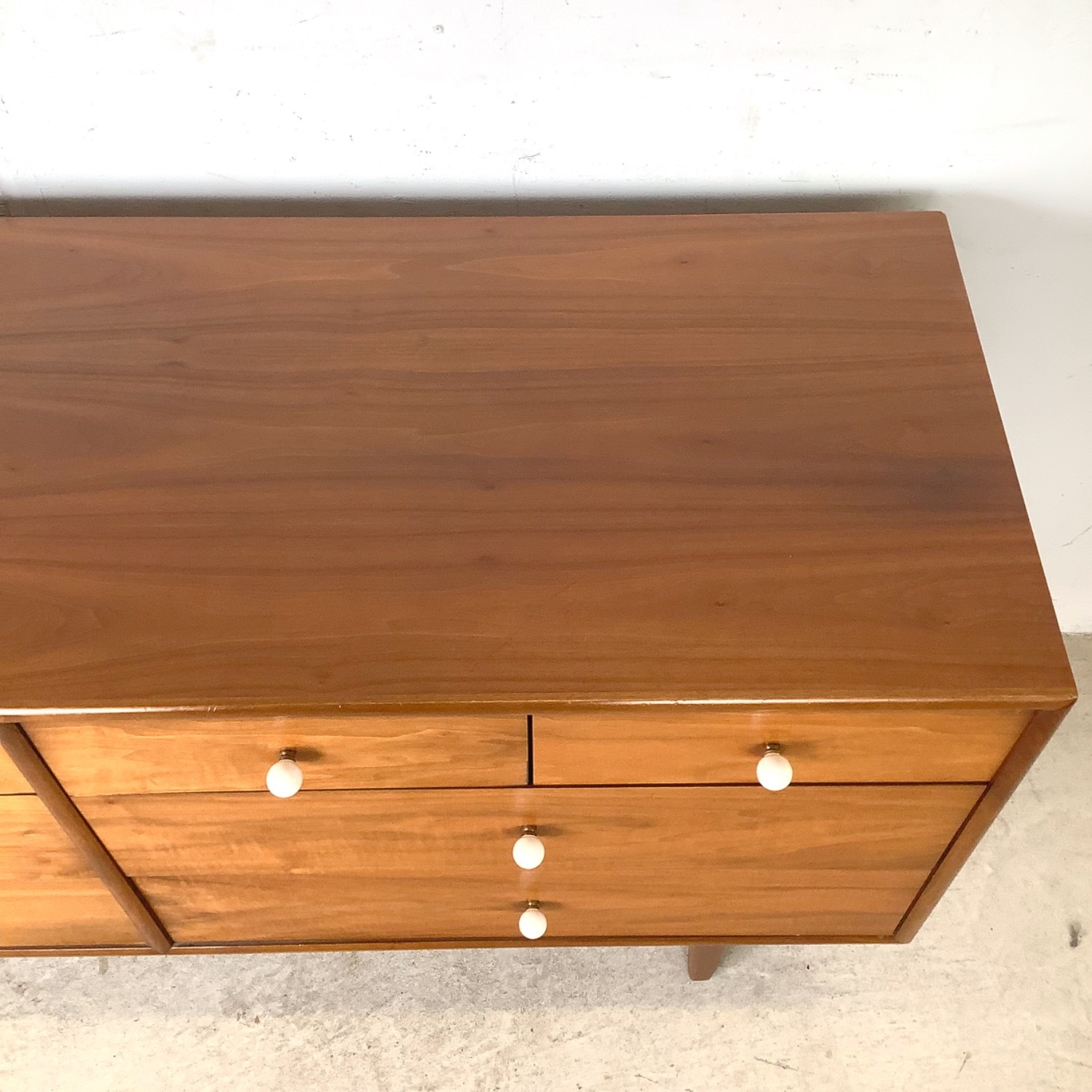 Drexel Declaration Walnut 8-Drawer Lowboy Dresser - image-7