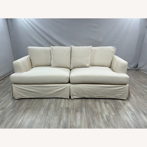 Used Stone and Leigh Bentley Slipcover Sleeper Sofa for sale on AptDeco