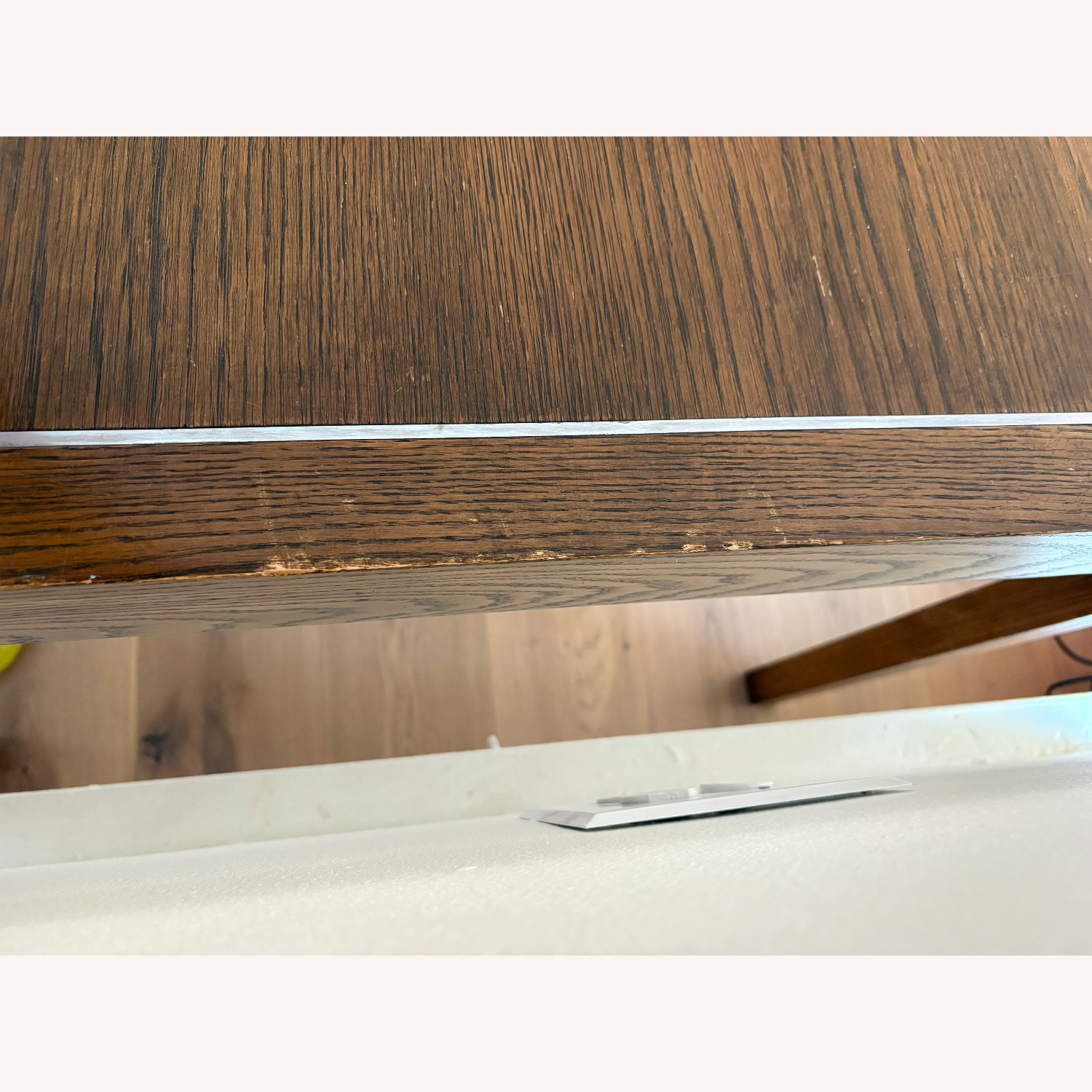 Vintage/Antique Dark Brown Wood Desk - image-4