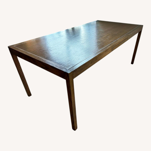 Used Vintage/Antique Dark Brown Wood Desk for sale on AptDeco