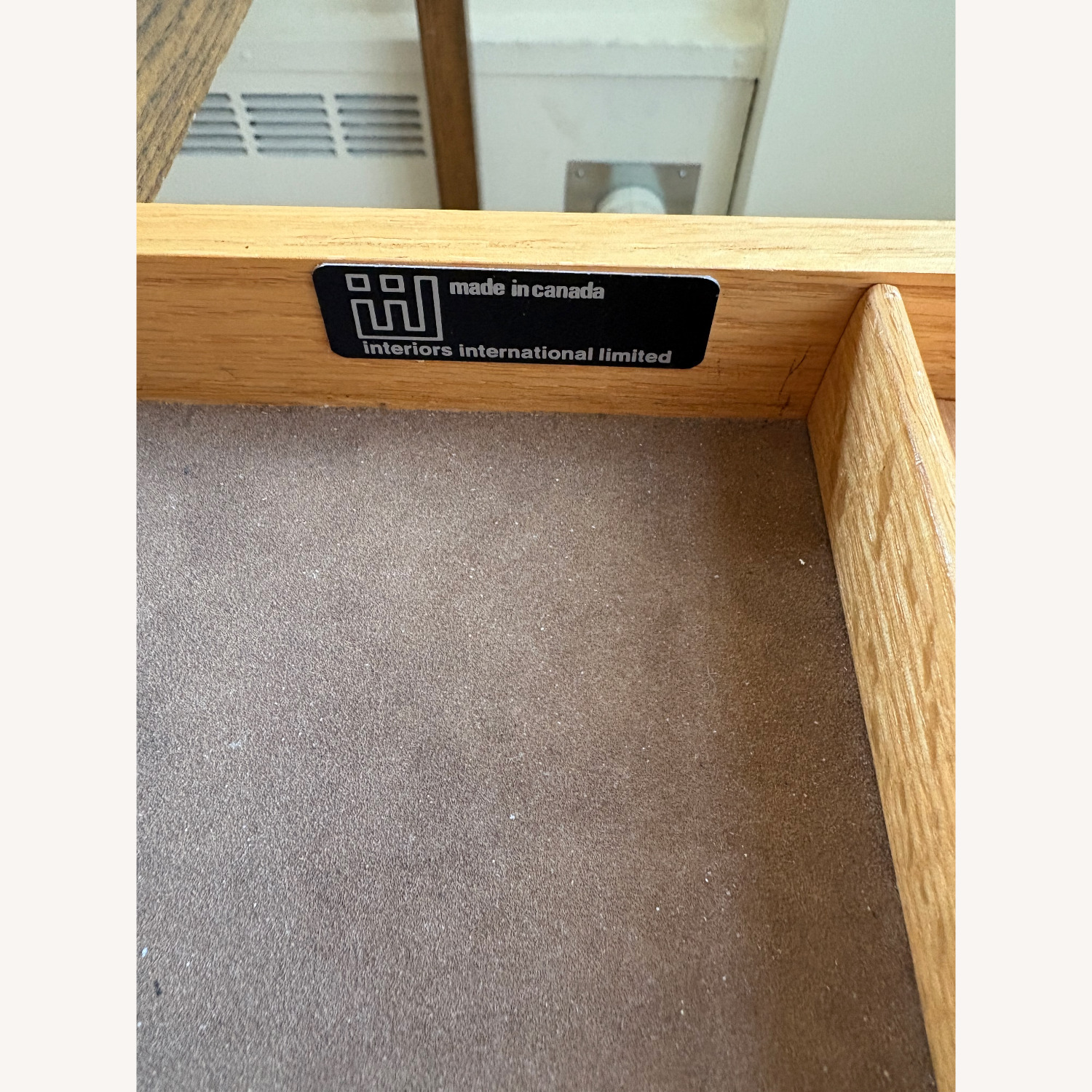 Vintage/Antique Dark Brown Wood Desk - image-7