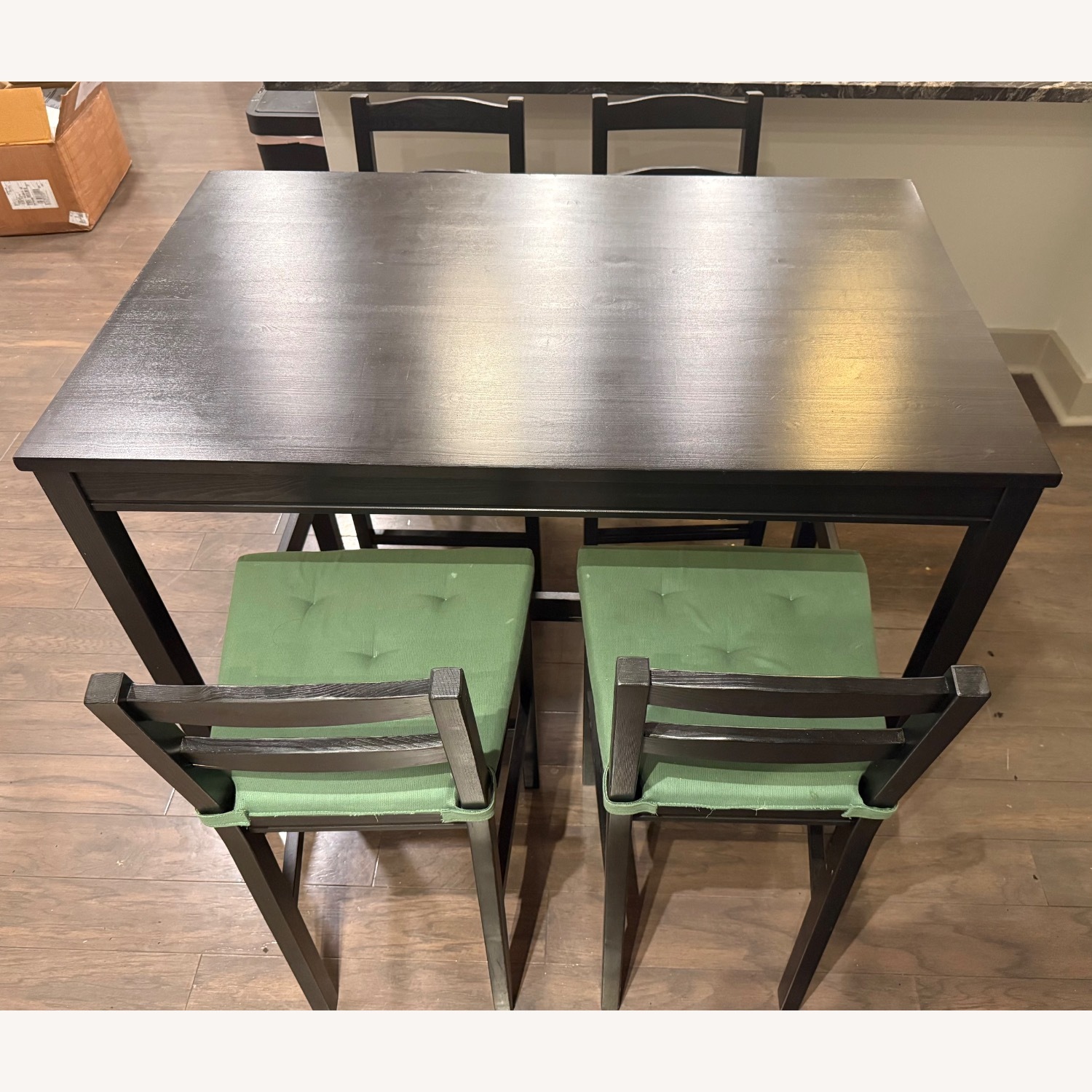 IKEA Nordviken Bar Table Black Wood Dining Table - image-2