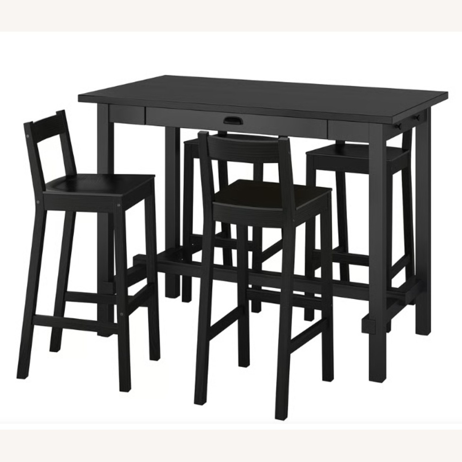 IKEA Nordviken Bar Table Black Wood Dining Table - image-4