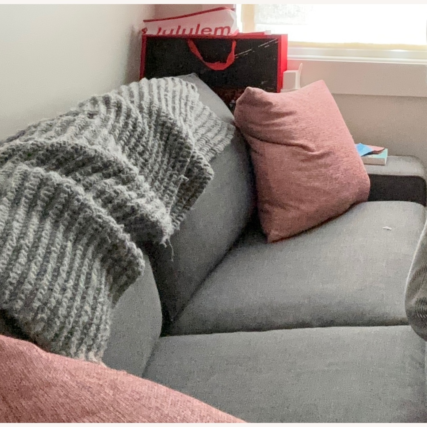 IKEA Dark Grey Kivik Sofa - image-3