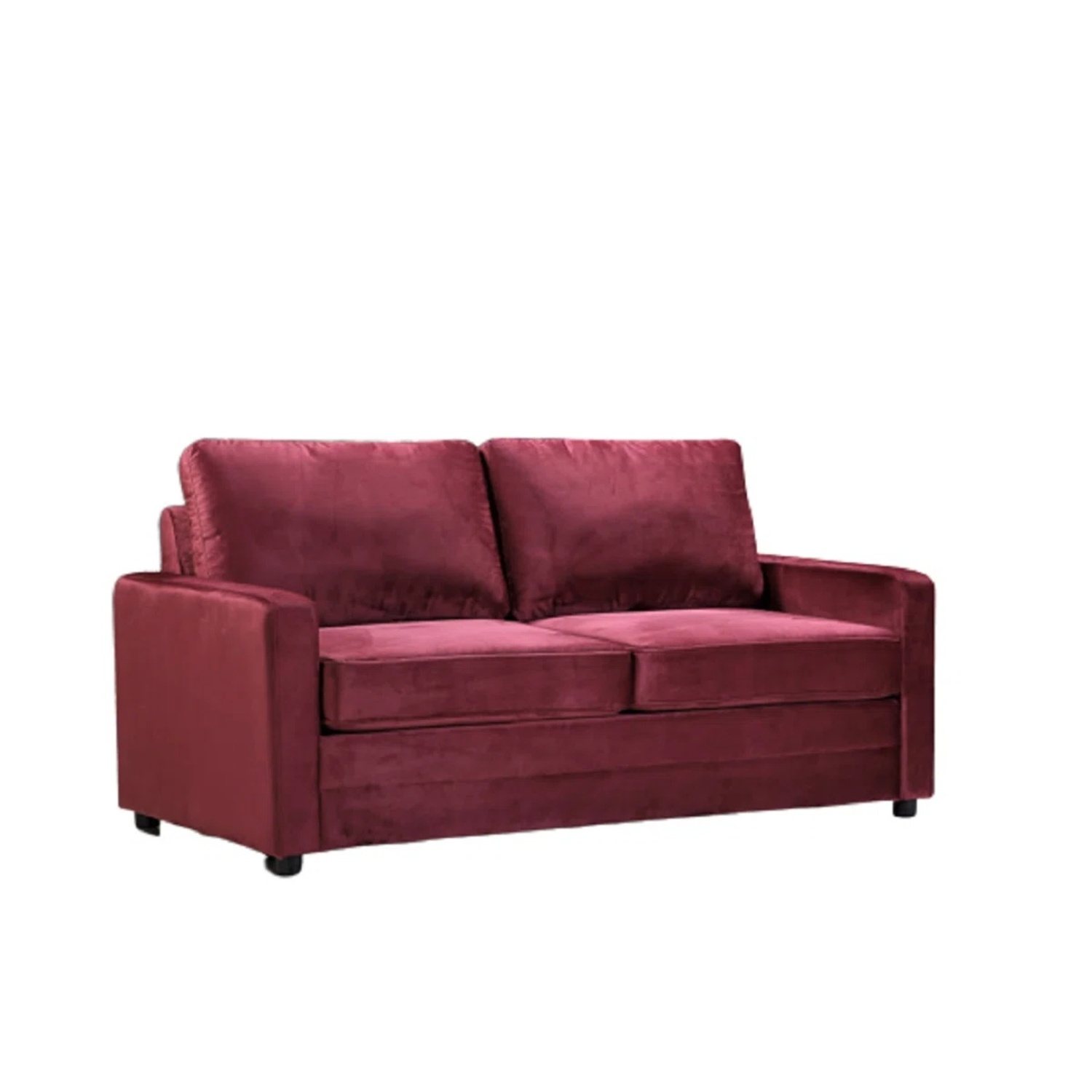 Wayfair Red Velvet Sleeper Sofa - image-4