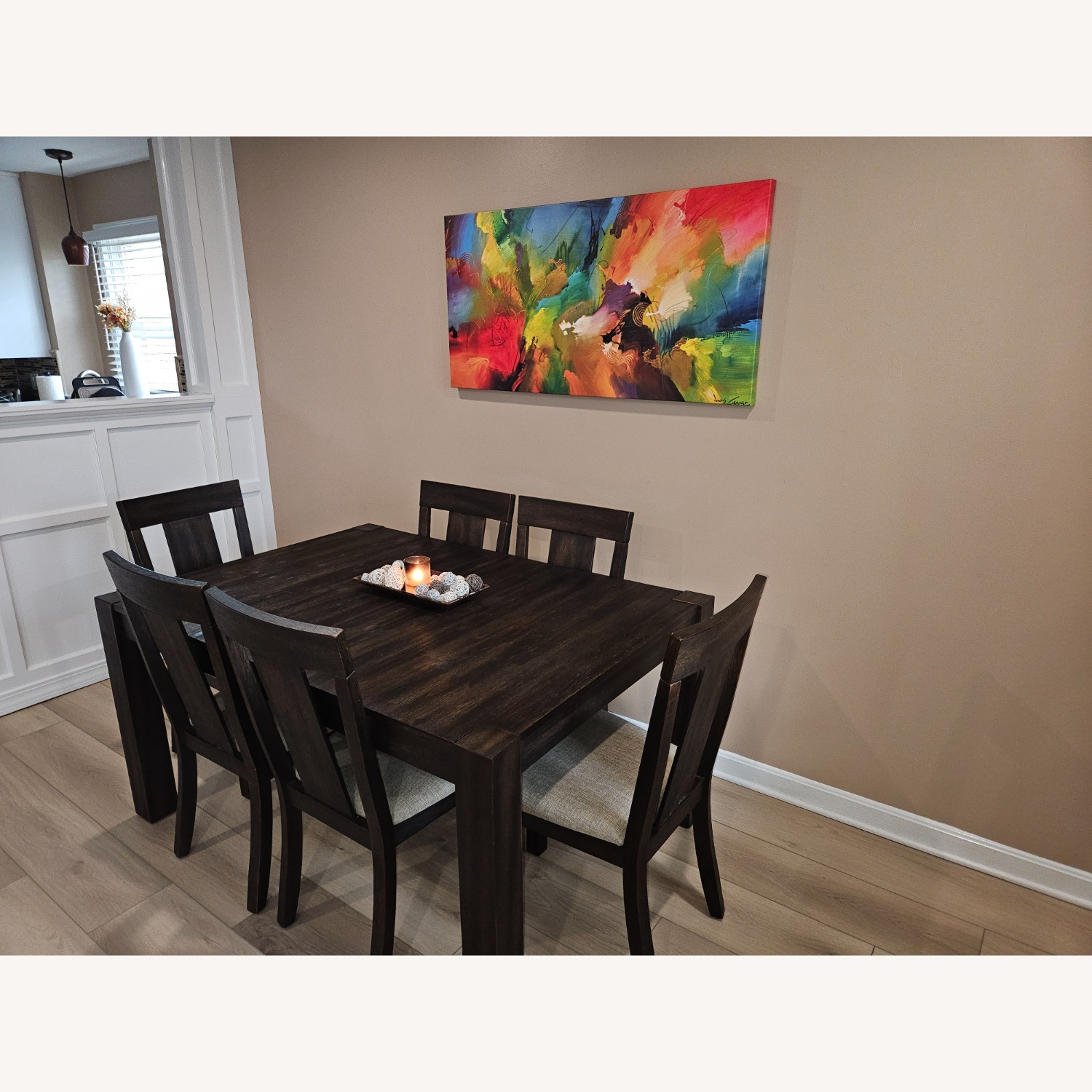 Bob's Discount Furniture Dark Brown Dining Set - image-3