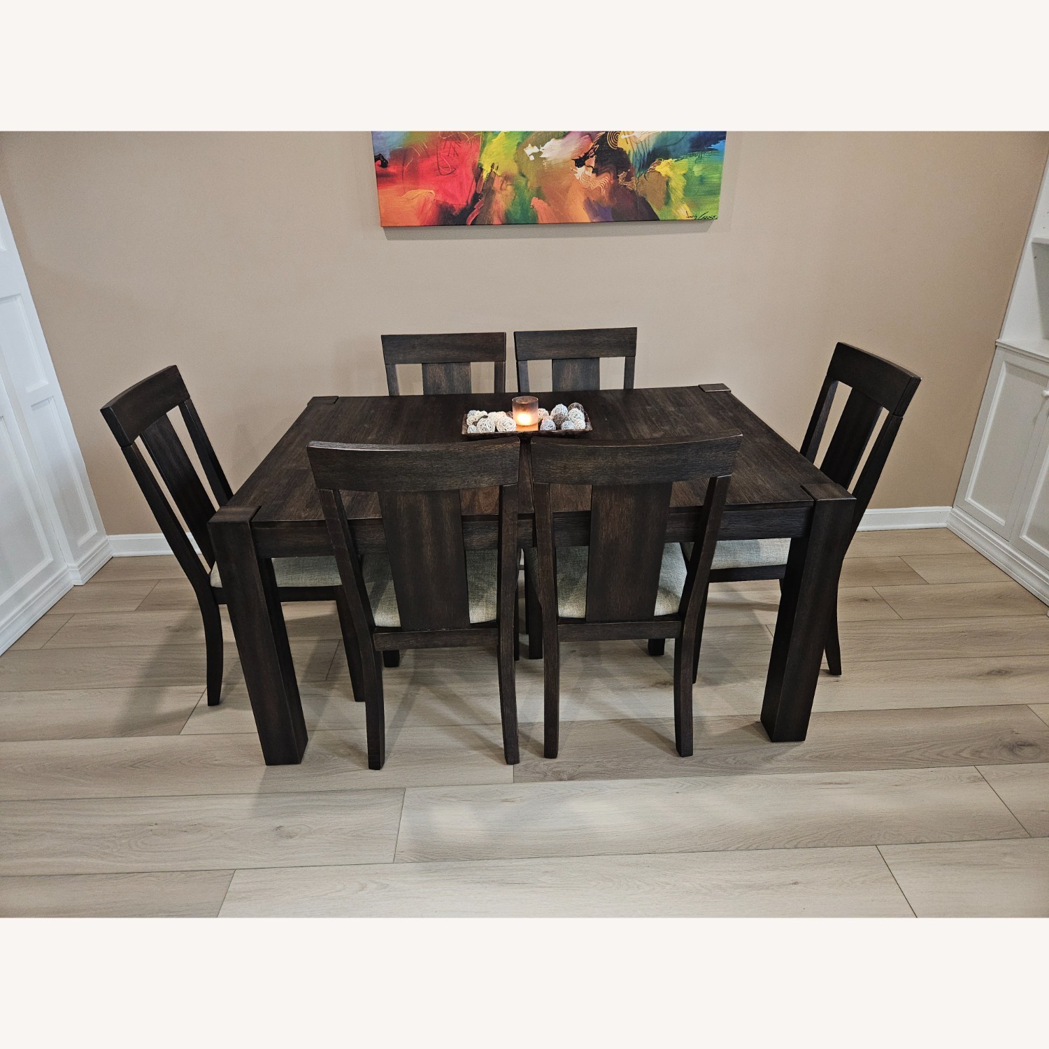 Bob's Discount Furniture Dark Brown Dining Set - image-4