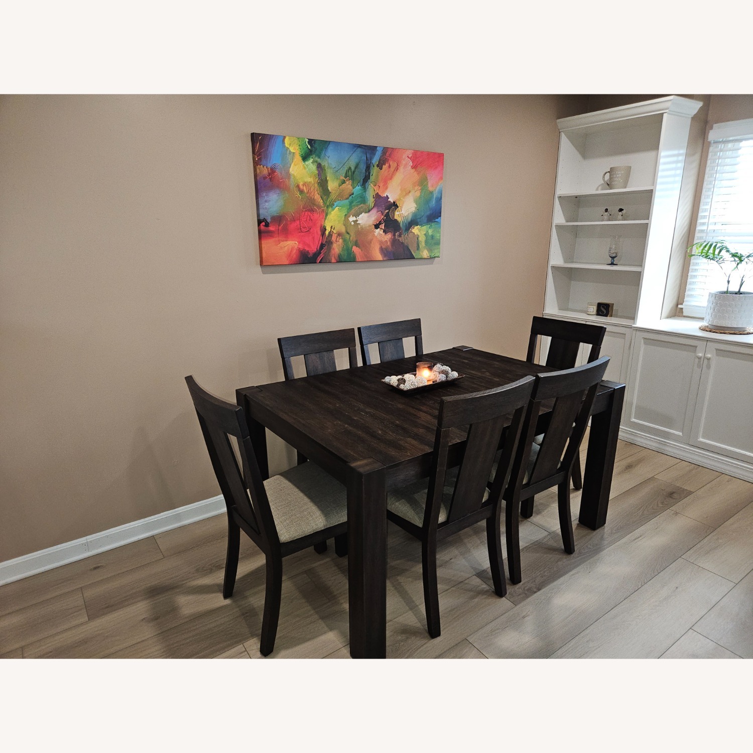 Bob's Discount Furniture Dark Brown Dining Set - image-2