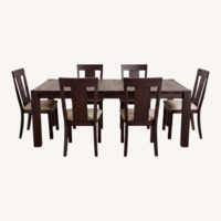 Bob's Discount Furniture Dark Brown Dining Set