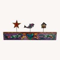 Vintage Folk Art Coat Rack