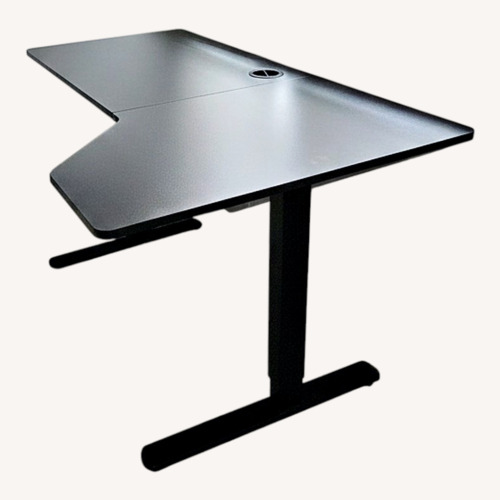 Used Amazon Flexispot Black Wood Desk for sale on AptDeco