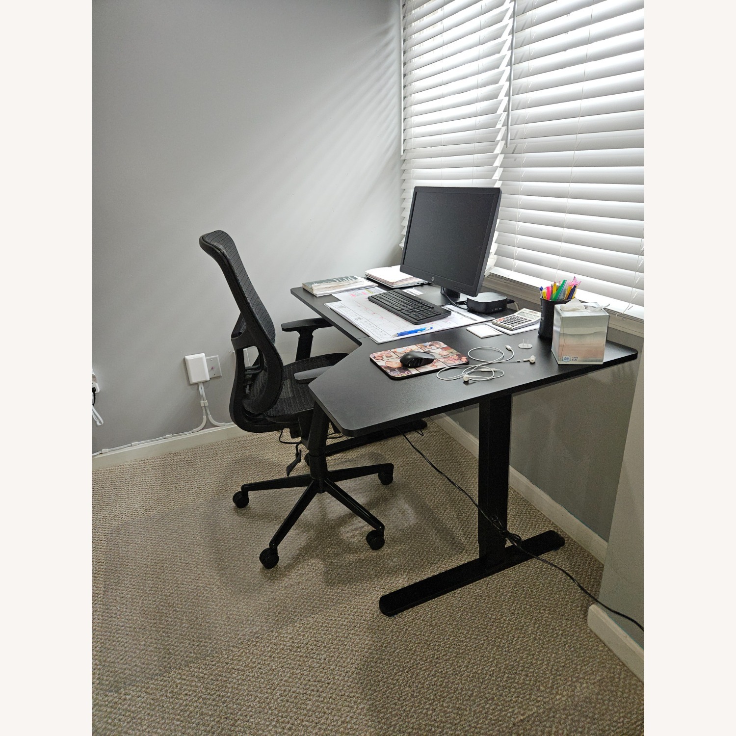 Amazon Flexispot Black Wood Desk - image-3